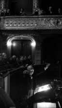 Paul Hindemith directing the Tonhalle orchestra Zurich, 1959