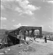 Simplon railway line, bridge 1952
