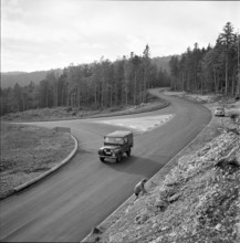 Col du Marchairuz, pass road 1957
