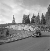 Col du Marchairuz, pass road 1957