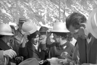 Celebration on the occasion of the San Bernardino tunnel break through, 1965