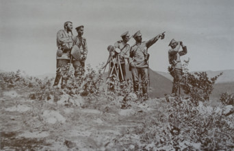 Heliograph signaling Art album Manchuria Russo-Japanese War 1906