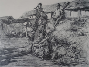 Chinese children Vitaly Tikhov (1876-1939) Art album Manchuria Russo-Japanese War 1906