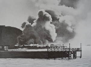 Fire in the artillery town Art album Manchuria Russo-Japanese War 1906