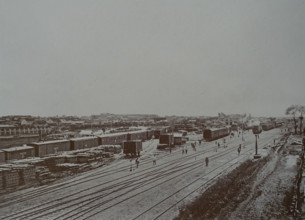 Harbin View of the railway track near Harbin Station Photo by Martynov