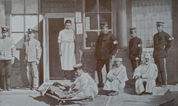 Japanese hospital in Mukden Art album Manchuria Russo-Japanese War 1906