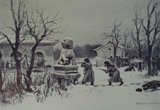 Battle at the imperial tombs Ivan Vladimirov (1869/1870-1947)