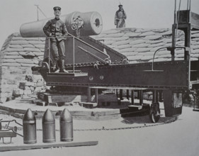 Battery number 21 Lieutenant Colonel Konstantinov