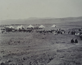 The Japanese commanders' tents at Port Arthur 1904 Photograph by Lieutenant Kondrashov