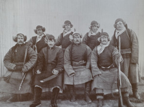 Border guards dressed as Honghuzi Photo by Gusev