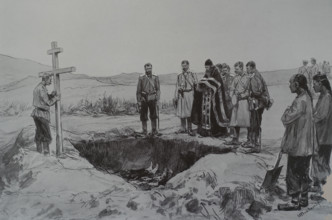 At the mass grave Ivan Vladimirov (1869/1870-1947)