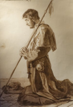 Praying Pilgrim Late 1820s Bryullov Karl Pavlovich (1799-1852) Italian album