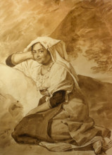 Italian woman from Palestrina 1829 Bryullov Karl Pavlovich (1799-1852) Italian album