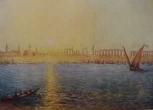 Luxor Illustration from the book ""In the Land of Amon-Ra Essays on Egypt"" Author AN Lvov