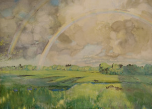 Rainbow 1908 Konstantin Andreevich Somov (1869-1939) Watercolour