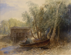 The Ruins of the Mill 1871-1873 Vasiliev Fedor (1850-1873) Watercolour, scratching on paper