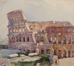Coliseum 1884 Surikov Vasily (1848-1916) Watercolour
