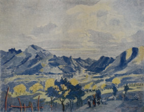 Lugano 1913 Switzerland Illustration from the album Ostroumova-Lebedeva Anna Petrovna (1871-1955)