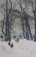 Summer Garden 1902 Saint Petersburg Ostroumova-Lebedeva Anna Petrovna (1871-1955)