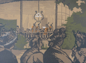 Pavlovsk Variety stage 1924 Ostroumova-Lebedeva Anna Petrovna (1871-1955)