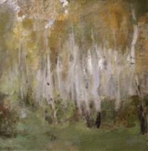 Birch trees First half of 1900 Nikolay Sapunov (1880-1912)