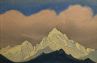 Pink Cloud Himalayas 1946 Roerich Nicholas Konstantinovich (1874-1947)