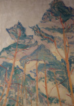 Pine Trees Oranienbaum 1911 Mikhail Vasilyevich Matyushin (1861-1934)