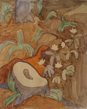 Tree stump 1906 Elena Genrikhovna Guro (1877-1913)