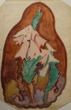 Composition with flowers 1911-1912 Elena Genrikhovna Guro (1877-1913)