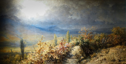 Autumn view in Crimea 1884 Myasoyedov Grigory Grigorievich (1834-1911)