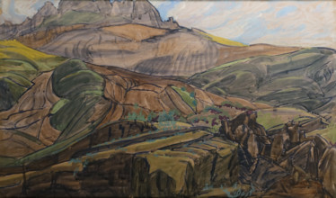 Slopes of Syuryu-kaya Early of 20th century Voloshin Maxiimilian Aleksandrovich (1877-1932)