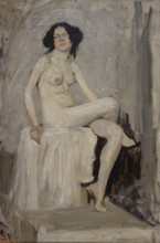 Seated Model in Valentin Serov's Studio 1903-1905 Mashkov Ilya Ivanovich (1881-1944)