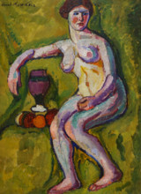 Seated model 1909 Mashkov Ilya Ivanovich (1881-1944)