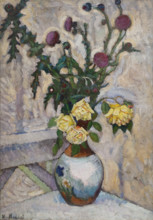 Roses and Thistles 1909-1911 Mashkov Ilya Ivanovich (1881-1944)