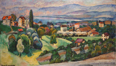 Landscape Lausanne 1914 Mashkov Ilya Ivanovich (1881-1944)