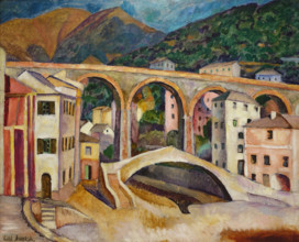 Italy Nervi Landscape with an Aqueduct 1913 Mashkov Ilya Ivanovich (1881-1944)