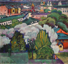 Cityscape Moscow 1911 Mashkov Ilya Ivanovich (1881-1944)