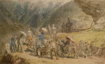 Travellers in Auvergne 1874 Konstantin Savitskiy (1844-1905)