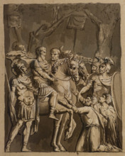 Emperor Marcus Aurelius Grants Mercy to Germanic Prisoners Late 1780s Aleksey Volkov (1762-not earlier than 1789)