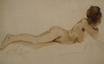 Reclined Female Model Late 1900s Anna Golubkina (1864-1927)