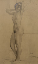 Female Model Standing 1904 Ilya Mashkov (1881-1944)