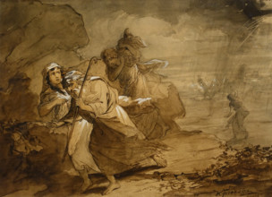 Lot and His Family Flee Sodom 1865 Valerian Kryukov (1838-1916)