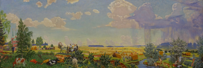 Summer Voyage to Terem 1918 Kustodiev Boris Mikhailovich (1878-1927)