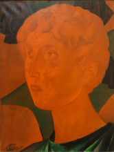 Head of a Youth Red Angel 1915 Kuzma Sergeevich Petrov-Vodkin (1878-1939)