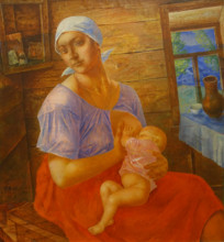 Mother 1915 Kuzma Sergeevich Petrov-Vodkin (1878-1939)