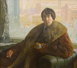 Portrait of the architect and sculptor Isidor Samoilovich Zolotarevsky (1885-1961) 1922 Kustodiev Boris (1878-1927)