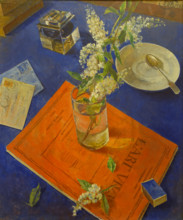 Bird Cherry in a Glass 1932 Kuzma Sergeevich Petrov-Vodkin (1878-1939)