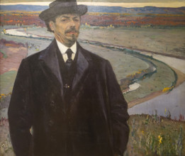 Self-portrait 1915 Mikhail Vasilyevich Nesterov (1862-1942)