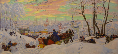 Maslenitsa 1916 Kustodiev Boris Mikhailovich (1878-1927)