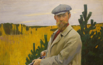 Self-Portrait At Hunting 1905 Kustodiev Boris Mikhailovich (1878-1927)